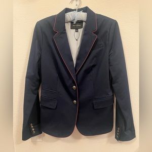 Banana Republic Navy blazer jacket with pink trim